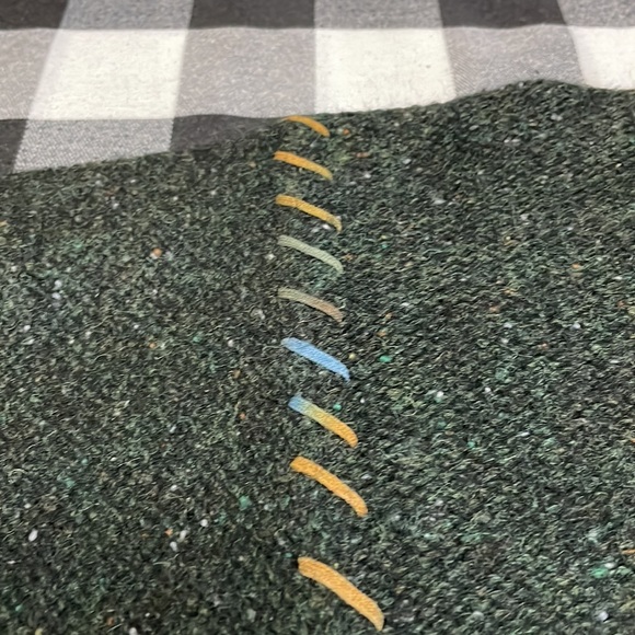 Woolrich Pure New WOOL Button Christmas Snowmen Sweater Tree Snowflakes Cardigan - Picture 8 of 13